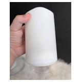 LED Flameless Pillar Candle with Glass Hurricane