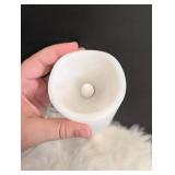 LED Flameless Pillar Candle with Glass Hurricane