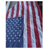 Flag Holder + 2 USA Flags