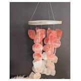 Handcrafted Pink Flamingo Capiz Shell Wind Chime