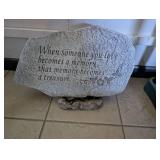 Memorial Stone with Sentimental Quote - 16x12 in
