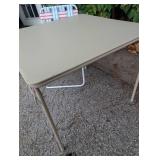 Folding Card Table + Lawn Chair