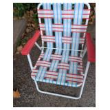 Folding Card Table + Lawn Chair