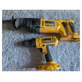 DeWalt Reciprocating Saw + Power Drill