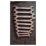 Sears Professional Open End Wrench Set