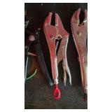 Set of 3 Professional Locking Pliers