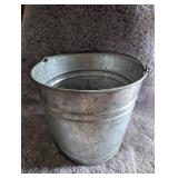 Vintage Galvanized Metal Watering Can + Bucket