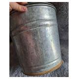 Vintage Galvanized Metal Watering Can + Bucket