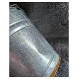 Vintage Galvanized Metal Watering Can + Bucket
