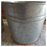 Vintage Galvanized Metal Watering Can + Bucket