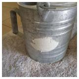 Vintage Galvanized Metal Watering Can + Bucket