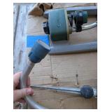 Vintage Orbit Traveling Lawn Sprinkler + Spike Sprinklers