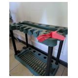 Multi-Tool Garden Tool Plastic Rack Storage System
