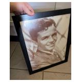 Young Frank Sinatra Portrait in Black Frame - 11x14