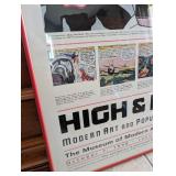 1990 MoMA High & Low Exhibition Poster featuring Roy Lichtenstein - 36x24 in