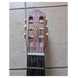 Vintage Classical Guitar with Ornate Rosette