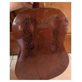 Vintage Classical Guitar with Ornate Rosette
