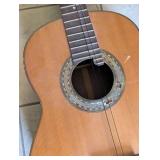 Vintage Classical Guitar with Decorative Rosette