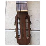 Vintage Classical Guitar with Decorative Rosette
