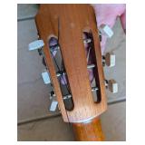 Vintage Classical Guitar with Decorative Rosette