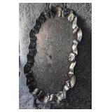 Vintage Ornate Silver-Plated Serving Tray