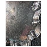 Vintage Ornate Silver-Plated Serving Tray