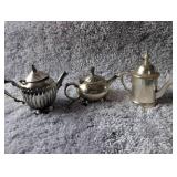 Vintage Silver Teapot Candles