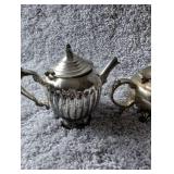 Vintage Silver Teapot Candles