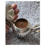 Vintage Silver Teapot Candles