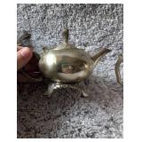 Vintage Silver Teapot Candles