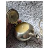 Vintage Silver Teapot Candles