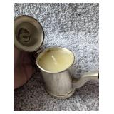 Vintage Silver Teapot Candles