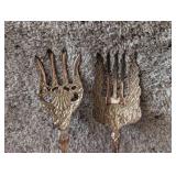 Vintage Ornate Silver Serving Spoons