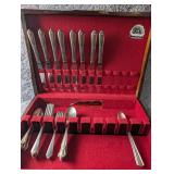 Vintage International Silver Co. Flatware Set with Tarnish-Resisting Chest