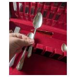 Vintage International Silver Co. Flatware Set with Tarnish-Resisting Chest