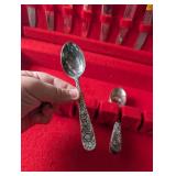 Vintage S. Kirk & Son Repousse Sterling Silver Flatware Chest
