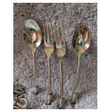 Hand Forged Wire-Wrapped Silverware Set