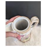 Vintage Victorian Rose Porcelain Pitcher