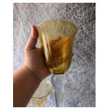Vintage Amber Glass Set