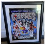University of Kansas Basketball Greats Commemorative Framed Print - 20x16 in