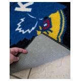Kansas Jayhawks Logo Area Rug - 5x4 ft