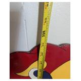 Vintage KU Jayhawk Wooden Wall Decoration - 22 in