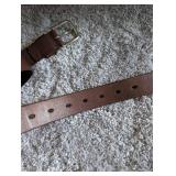 Kansas University Jayhawk Leather Belt