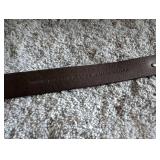 Kansas University Jayhawk Leather Belt