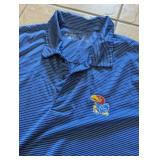 Kansas Jayhawks Antigua Golf Polo Shirt - Size L