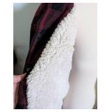 Buffalo Plaid Sherpa-Lined Winter Jacket - Size XL