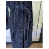 Nautica Navy Blue Plush Bathrobe