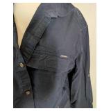 Eddie Bauer Classic Fit Navy Button-Down Shirt - Size XL