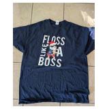 Floss Like a Boss Santa T-Shirt Gildan - Size XL