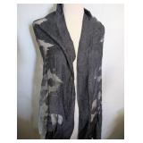Elegant Embroidered Floral Shawl Wrap Lot - 3ct